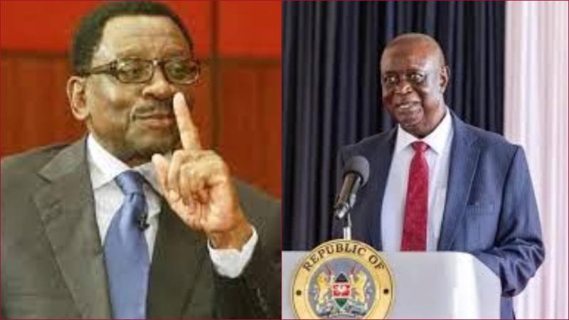 FIle images of Siaya governor James Orengo and Senator Oburu Oginga.